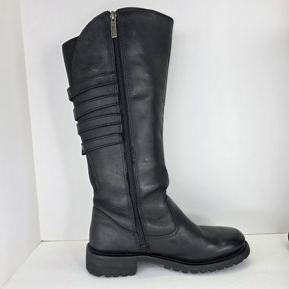 Harley-Davidson‎ Women's Josi 15-Inch Black Leather Motorcycle Boots  D87038 - Picture 11 of 15